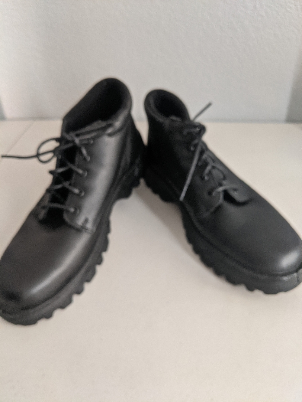 Mens Chukka Duty Black Boots Outfitters Tactical Work Rugged Comfort Shoes Gift